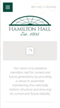 Mobile Screenshot of hamiltonhall.org